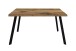 Esstisch >Big System< in schwarz matt / plankeneiche - 140x75x70cm (BxHxT)