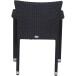 Gartenstuhl >Minas< in schwarz - 60x83x56 (BxHxT)