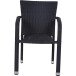 Gartenstuhl >Minas< in schwarz - 60x83x56 (BxHxT)
