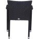 Gartenstuhl >Minas< in schwarz - 60x83x56 (BxHxT)