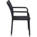 Gartenstuhl >Minas< in schwarz - 60x83x56 (BxHxT)
