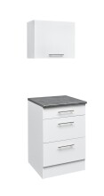 EDDY Moderner Hängeschrank Küche in Weiß matt - Geräumiger Küchenschrank mit viel Stauraum - 60 x 50 x 31 cm (B/H/T)