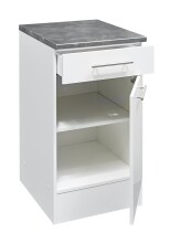 EDDY Moderner Küchenunterschrank in Weiß matt,...