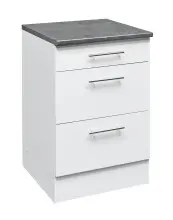EDDY Moderner Schubladenschrank Küche in Weiß...