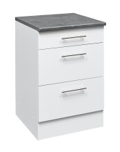 EDDY Moderner Schubladenschrank Küche in Weiß...