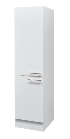 EDDY Moderner Vorratsschrank Küche in Weiß matt - Geräumiger Küchenschrank mit viel Stauraum - 50 x 200 x 57 cm (B/H/T)