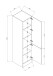 EDDY Moderner Vorratsschrank Küche in Weiß matt - Geräumiger Küchenschrank mit viel Stauraum - 50 x 200 x 57 cm (B/H/T)