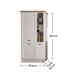 JASMIN Moderner Einbauschrank für Kühlschrank in Pinie hell, Artisan Eiche Optik - Geräumiger Hochschrank Küchenschrank mit viel Stauraum - 104 x 216,5 x 61 cm (B/H/T)