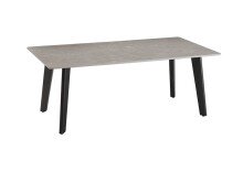 Couchtisch >2166-20< in grau marmoroptik hochglanz - 110x42,5x60 (BxHxT)