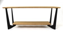 Couchtisch >2175< in Eiche, Massivholz - 110x46x60cm (BxHxT)