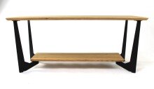 Couchtisch >2175< in Eiche, Massivholz - 110x46x60cm (BxHxT)