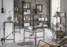 Ablageregal >3020< in Klarglas, Ablage Glas - 51x175x36cm (BxHxT)