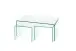 Couchtisch >7/121< in Klarglas, Glas - 90x38x50cm (BxHxT)