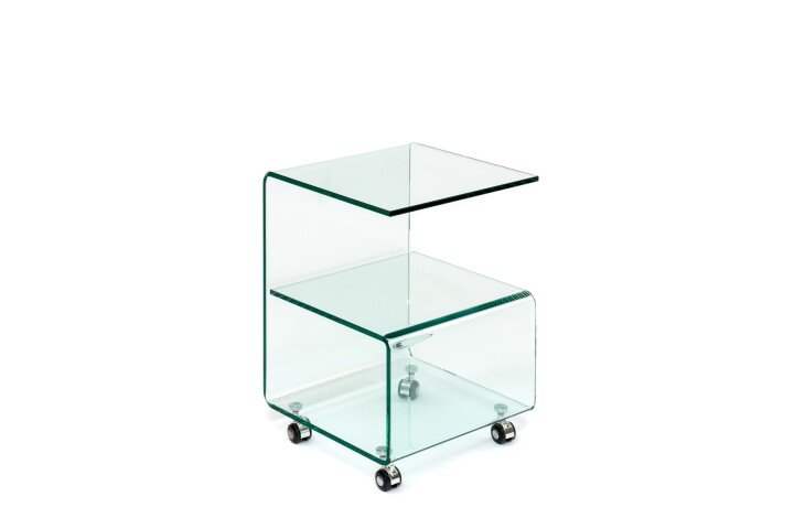 Beistelltisch >7/127< in Klarglas, Glas - 40x60x40cm (BxHxT)