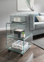 Beistelltisch >7/127< in Klarglas, Glas -...