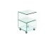 Beistelltisch >7/127< in Klarglas, Glas - 40x60x40cm (BxHxT)