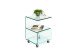 Beistelltisch >7/127< in Klarglas, Glas - 40x60x40cm (BxHxT)