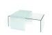 Couchtisch >7/161< in Klarglas, Klas - 110x38x60cm (BxHxT)