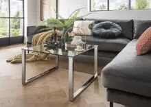 Couchtisch >7/200-00< in Klarglas, Glas -...