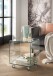 Beistelltisch >7/177< in Klarglas, Glas - 38x44x38cm (BxHxT)