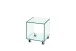 Beistelltisch >7/177< in Klarglas, Glas - 38x44x38cm (BxHxT)