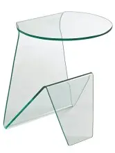Beistelltisch >7/173< in Klarglas, Glas -...