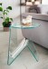 Beistelltisch >7/173< in Klarglas, Glas - 45x41x41cm (BxHxT)