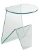Beistelltisch >7/173< in Klarglas, Glas - 45x41x41cm (BxHxT)