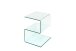 Beistelltisch >7/176< in Klarglas, Glas - 40x50x37cm (BxHxT)