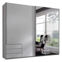 Schwebetürenschrank >Seattle< in WEISS -...