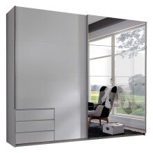 Schwebetürenschrank >Seattle< in WEISS -...