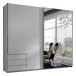Schwebetürenschrank >Seattle< in WEISS - 225x208x65cm (BxHxT)