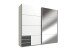 Schwebetürenschrank >Seattle< in WEISS + GRAPHIT - 225x208x65cm (BxHxT)