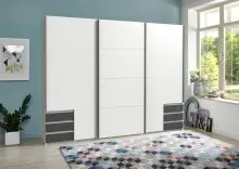Schwebetürenschrank >Seattle< in WEISS +...