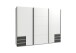 Schwebetürenschrank >Seattle< in WEISS + GRAPHIT - 270x208x65cm (BxHxT)