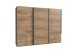 Schwebetürenschrank >Seattle< in PLANKENEICHE NACHBILDUNG - 270x208x65cm (BxHxT)