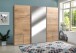 Schwebetürenschrank >Seattle< in PLANKENEICHE NACHBILDUNG - 270x208x65cm (BxHxT)