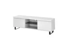 Lowboard >AUSTIN< in weiß, HWP - 166x54x40cm...