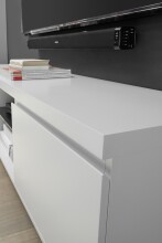 Lowboard >AUSTIN< in weiß, HWP - 166x54x40cm (BxHxT)
