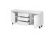 Sideboard >AUSTIN< in modern white, HWP - 166x74x40cm (BxHxT)