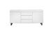 Sideboard >AUSTIN< in modern white, HWP - 166x74x40cm (BxHxT)