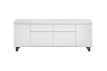 Sideboard >AUSTIN< in modern white, HWP - 191x74x40cm (BxHxT)