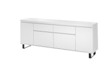 Sideboard >AUSTIN< in modern white, HWP - 191x74x40cm (BxHxT)