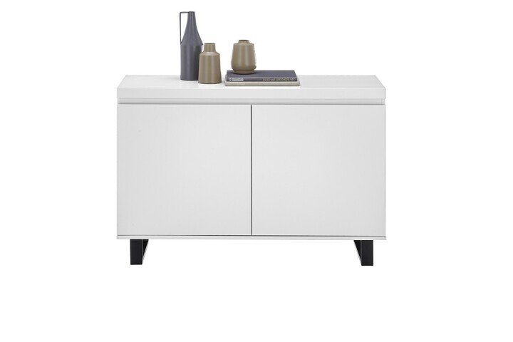 Kommode >AUSTIN< in modern white, HWP - 111x74x40cm (BxHxT)