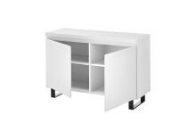 Kommode >AUSTIN< in modern white, HWP - 111x74x40cm (BxHxT)