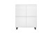 Highboard >AUSTIN< in modern white, HWP - 111x130x40cm (BxHxT)