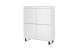 Highboard >AUSTIN< in modern white, HWP - 111x130x40cm (BxHxT)