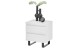 Nachtkonsole >AUSTIN< in modern white, HWP - 51x54x40cm (BxHxT)