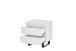 Nachtkonsole >AUSTIN< in modern white, HWP - 51x54x40cm (BxHxT)