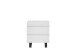 Nachtkonsole >AUSTIN< in modern white, HWP - 51x54x40cm (BxHxT)